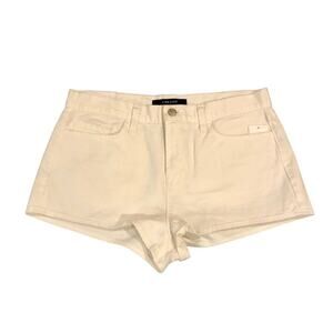 J Brand Jean Shorts 29 White Denim Idol Hot Pants High Rise Women's